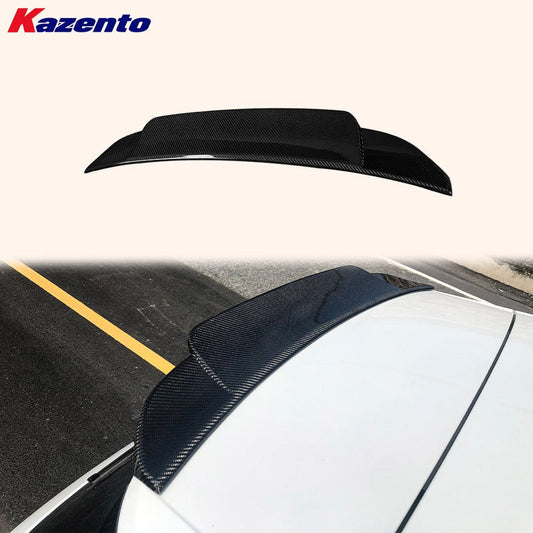 VW Golf 8 R GTI Rear Roof Ducktail Spoiler Cap 2019-2024 Kazento Carbon Parts 车身侧板 Carbon Fiber GOLF8-RFS-KZ-CF