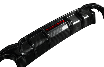 VW GOLF 8 R GTI REAR VALANCE Rear Diffuse with Light 2020+