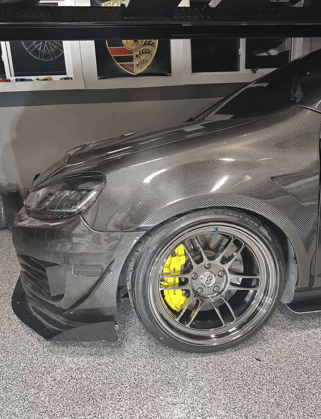 VW Golf MK6 TSI GTI R-LINE Vented Front Wide Fenders+2.5mm 2008-2012