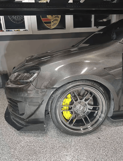 VW Golf MK6 TSI GTI R-LINE Vented Front Wide Fenders+2.5mm 2008-2012