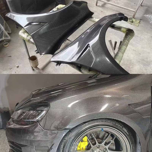 VW Golf MK6 TSI GTI R-LINE Vented Front Wide Fenders+2.5mm 2008-2012