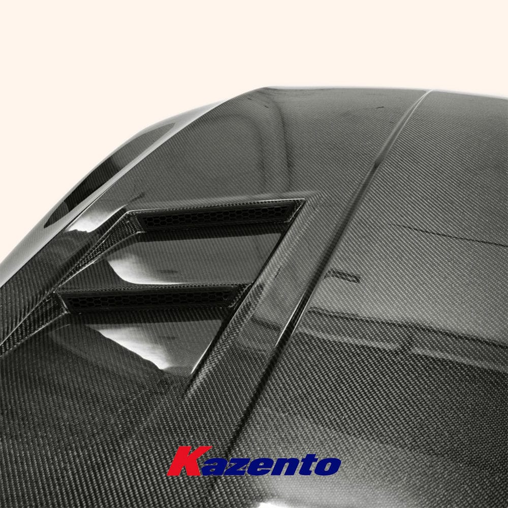 VW MK7 GOLF 7 7.5 R GTI ASPEC Style Cooling Vented Hood Bonnet 2012–20 Kazento Carbon Parts Bonnets/Hoods