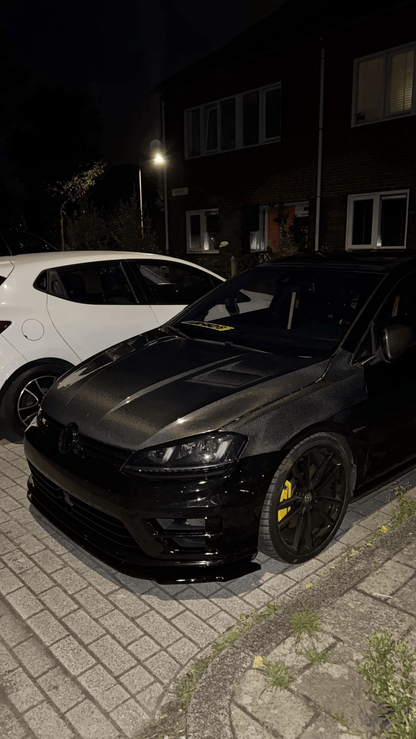 VW MK7 GOLF 7 7.5 R GTI ASPEC Style Cooling Vented Hood Bonnet 2012–20 Kazento Carbon Parts Bonnets/Hoods