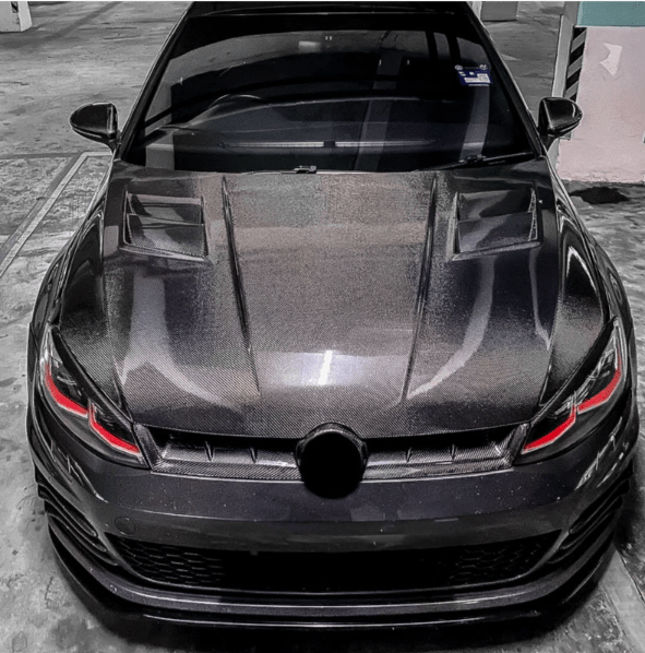 VW MK7 GOLF 7 7.5 R GTI ASPEC Style Cooling Vented Hood Bonnet 2012–2020