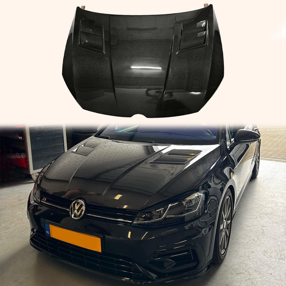 VW MK7 GOLF 7 7.5 R GTI ASPEC Style Cooling Vented Hood Bonnet 2012–2020