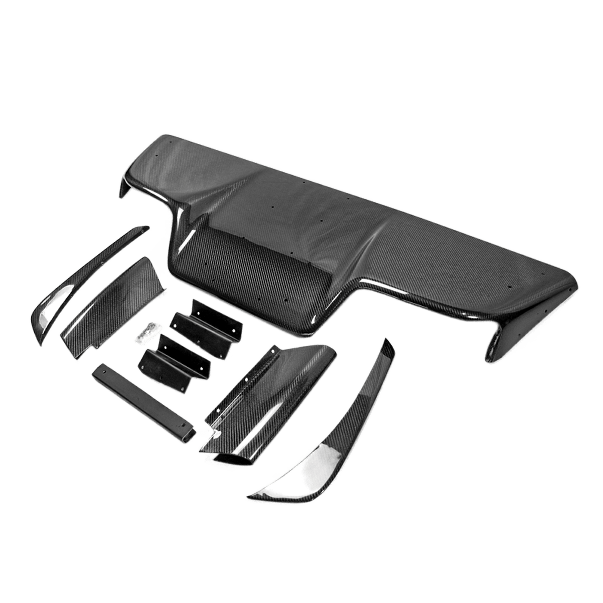 Z33 350z Infiniti G35 Coupe JDM TS Style Rear Diffuser 2003-2008 Kazento Carbon Parts 车身侧板 Carbon Fiber 350Z-DIF-TS2&-CF